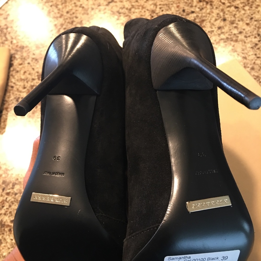 NWT Burberry Suede Heels - Picture 5 of 8